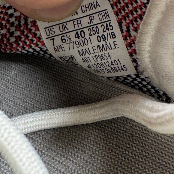 Size 7 Adidas Yeezy Boost 350 V2 Zebra White Black Mens Running Shoes CP9654 - Picture 9 of 11